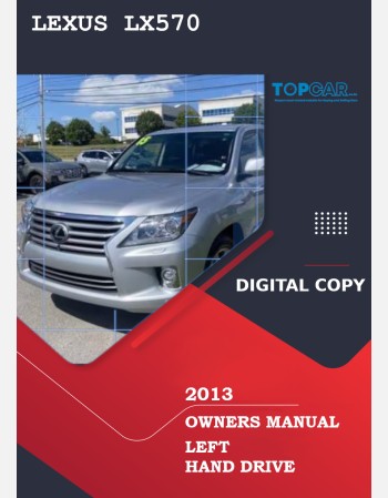 2013 lexus lx 570 owners manual